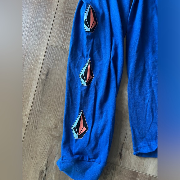 NWT - Volcom Mens Shirt Iconic Stone Long Sleeve - Royal Blue - Picture 6 of 7
